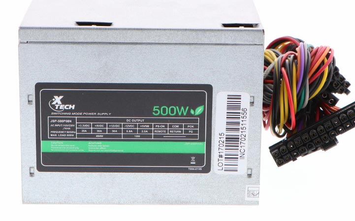 Fuente de poder de 500W con 2 conectores SATA XTECH - Imagen 5