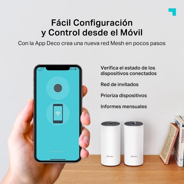 Repetidor Wi-Fi Mesh de Doble Banda 2 Pack Deco E4 TP-Link - Imagen 3