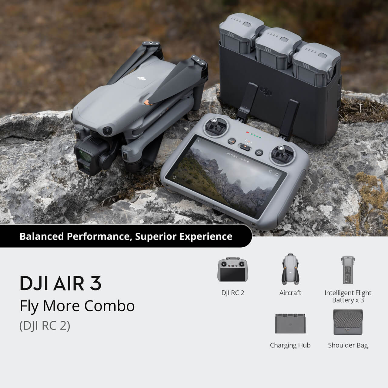 Dron Air 3 Fly More Combo RC2 DJI - Imagen 7