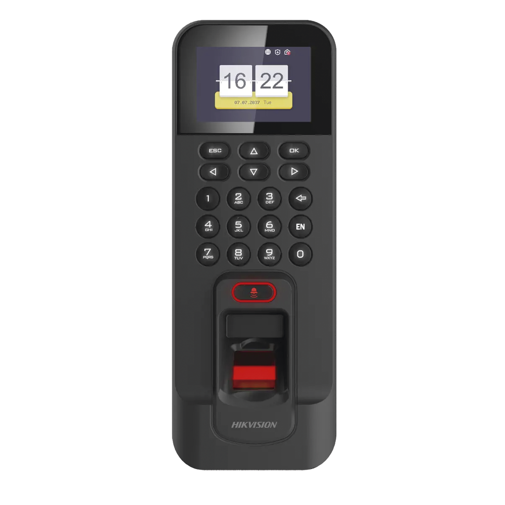 Terminal Control de Acceso Huella y Tarjetas K1T804 Hikvision