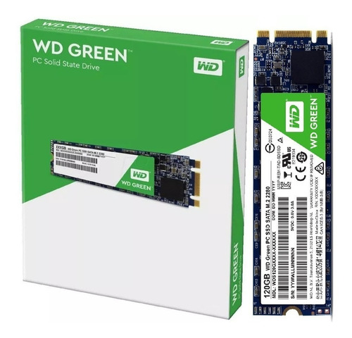 Unidad SSD 120GB M.2 2280 SATA Western Digital Green - Imagen 2