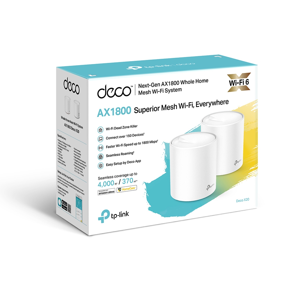 Sistema Mesh Wi-Fi 6 AX1800 Deco X20 2Pack TpLink - Imagen 2