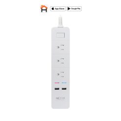 Regleta Inteligente Wi-Fi con 3 tomas y 2 puertos USB Nexxt