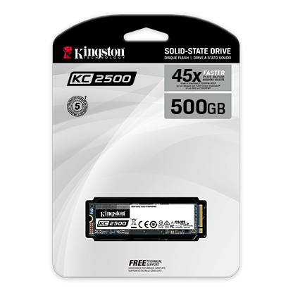 Unidad SSD 250GB M.2 2280 PCIe NVMe Kingston KC2500 - Imagen 2