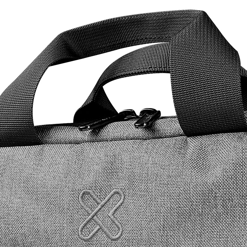 Maletin para Laptop 15.6″ Classic Go Gris Klip Xtreme - Imagen 5