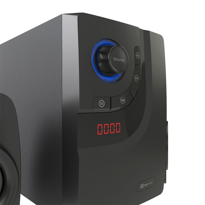 Sistema De Bocinas De 2.1 Canales Bluetooth, 40W RMS, Color Negro, BluWave II Klip Xtreme - Imagen 7