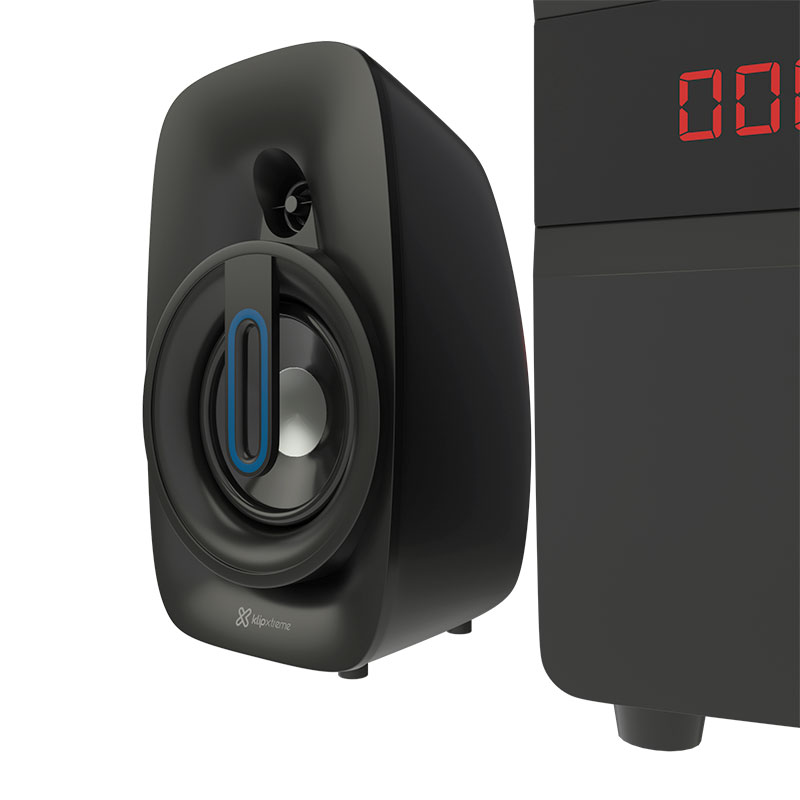 Sistema De Bocinas De 2.1 Canales Bluetooth, 40W RMS, Color Negro, BluWave II Klip Xtreme - Imagen 6