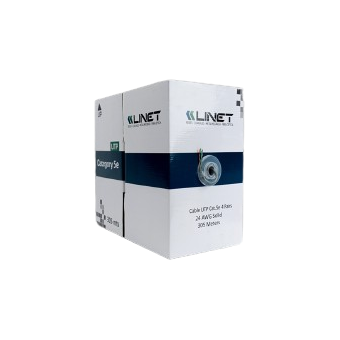Bobina Cable UTP CAT5E 305mts Interior Gris LINET