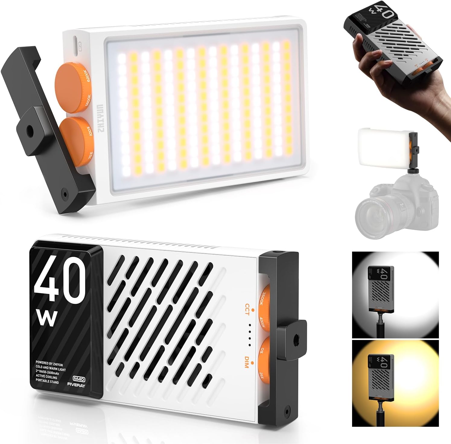 Luz Led de Bolsillo Portátil 40W Zhiyun - Imagen 6