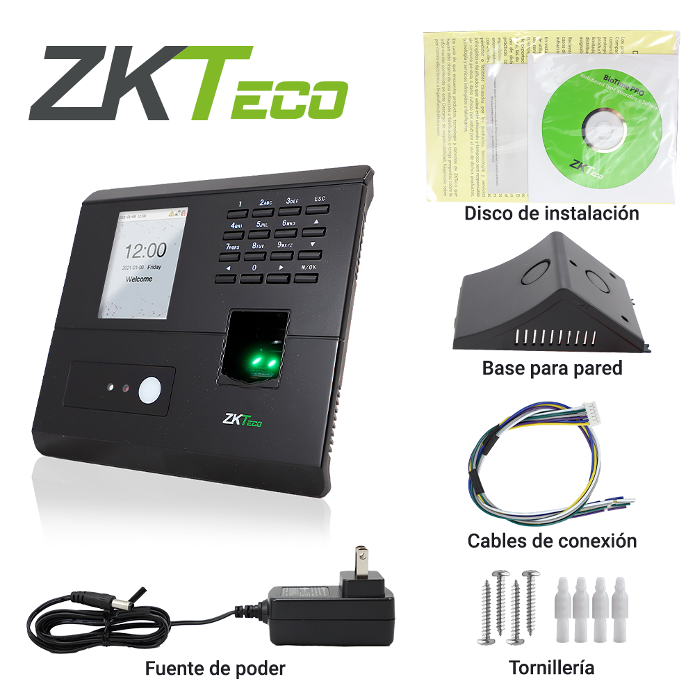 Control de Acceso y Asistencia Facial MB10-VL ZKTeco - Imagen 4