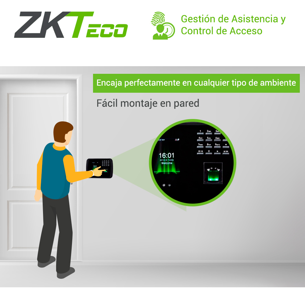 Control de Asistencia Facial Biométrico ADMS MB460 ZKTeco - Imagen 7