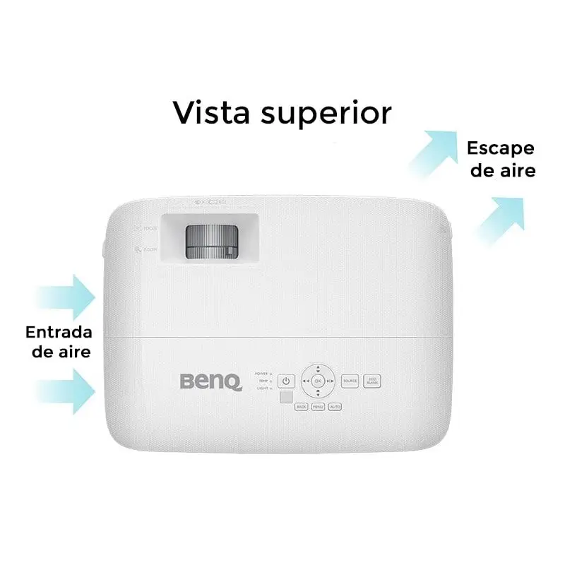Proyector DLP SVGA 4000 Lúmenes HDMI VGA MS560 BenQ - Imagen 2