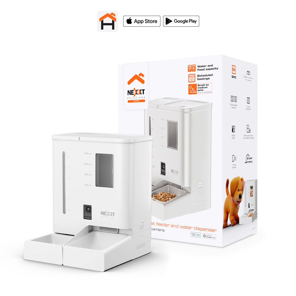 Dispensador Smart de Alimentos y Agua para Mascotas Nexxt