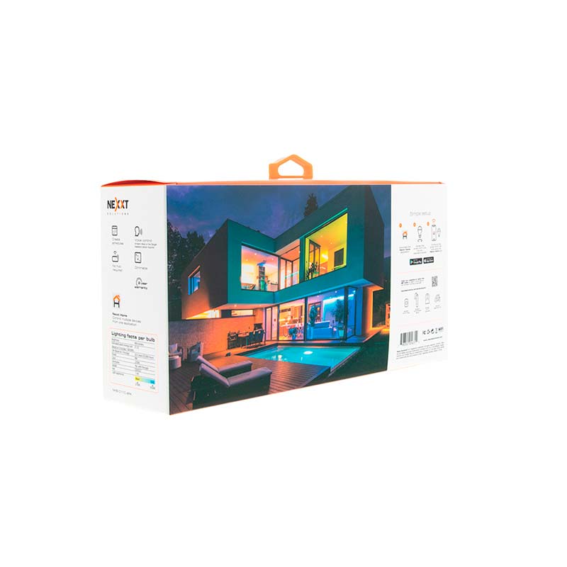 Bombillas RGB Multicolor 4Pack LED Smart Nexxt - Imagen 3