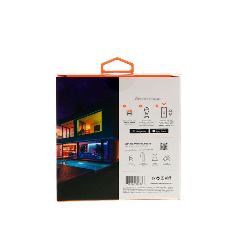 Bombilla RGB Multicolor 2Pack LED Smart Wi-Fi Nexxt - Imagen 3