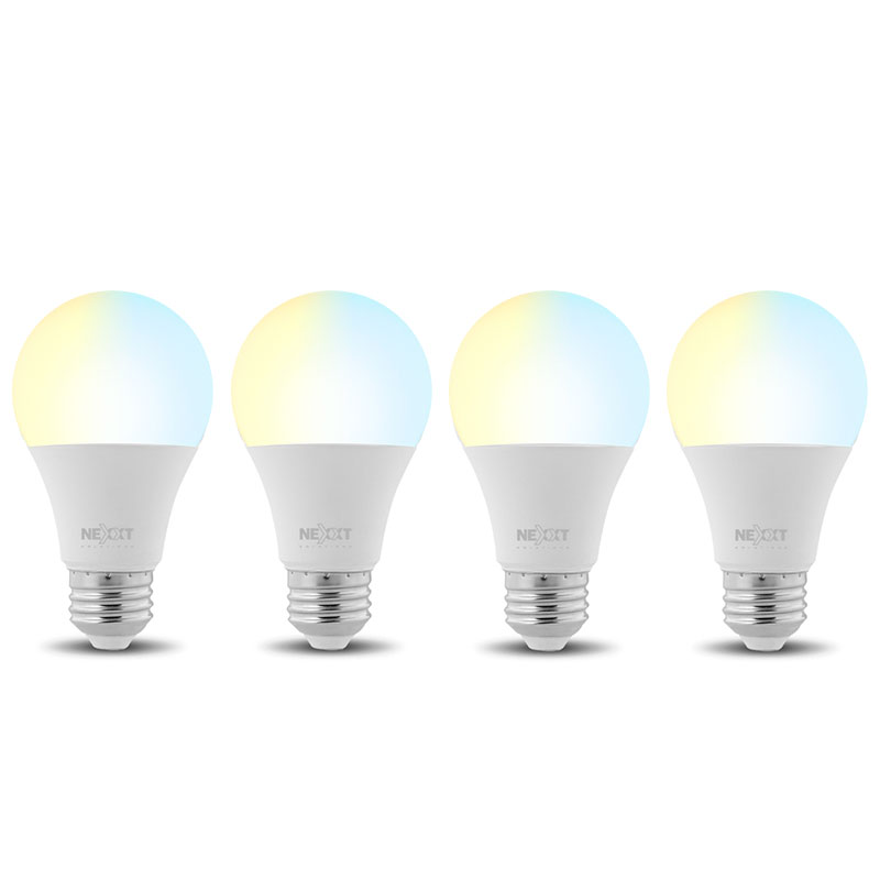 Bombilla LED Smart Blanca y Cálida 4pack Wi-Fi Nexxt