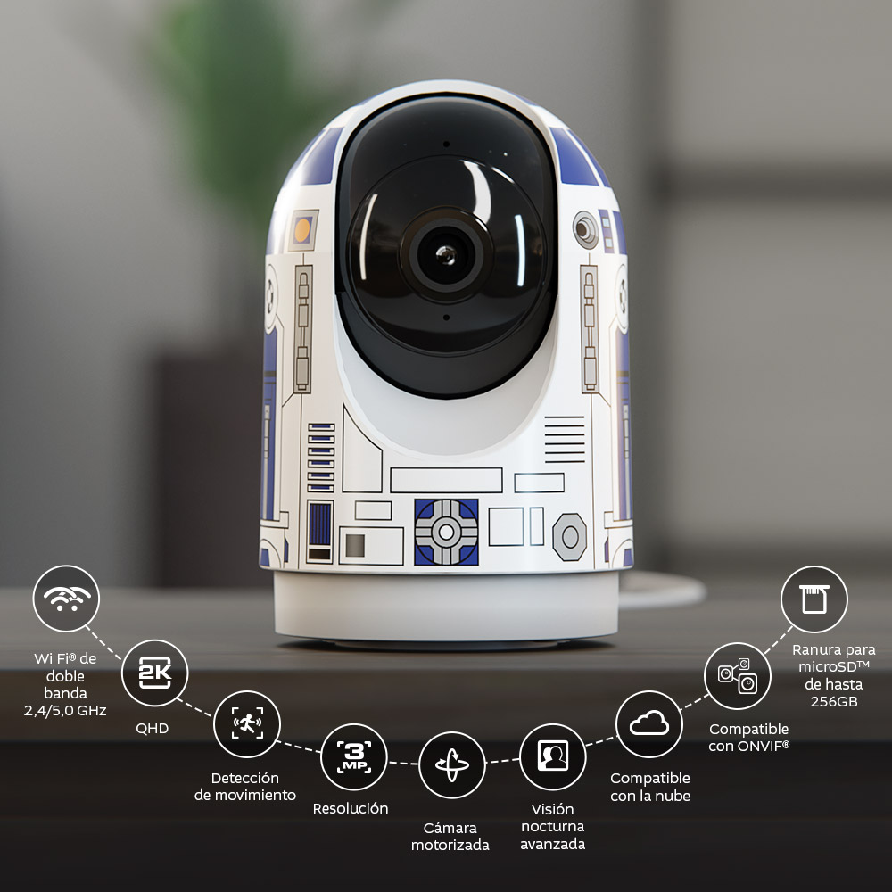 Cámara Smart PTZ Wi-Fi Edición R2D2 Nexxt - Imagen 4