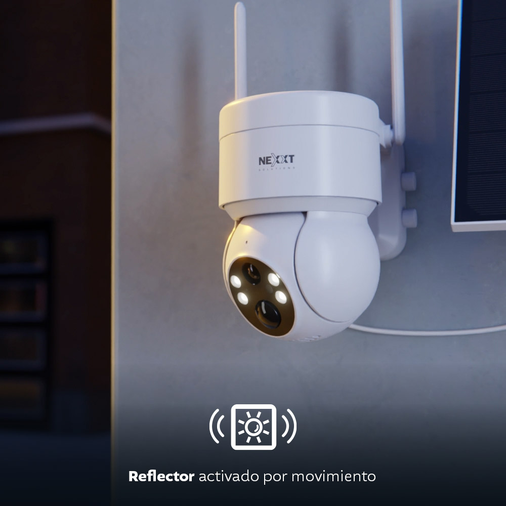 Cámara PTZ 2K Wi-Fi con Panel Solar Nexxt - Imagen 4
