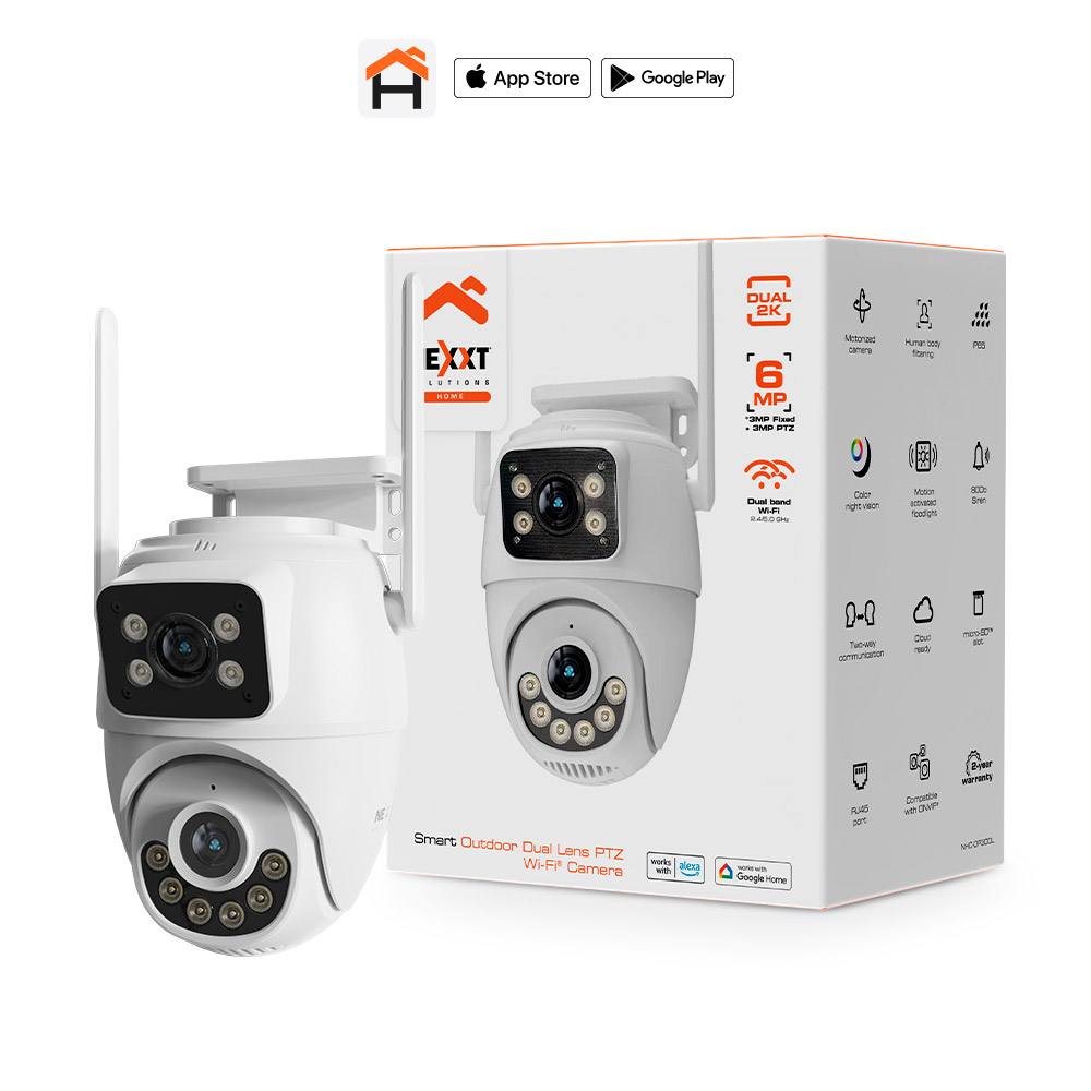 Cámara Smart Doble Lente PTZ Wi-Fi Nexxt