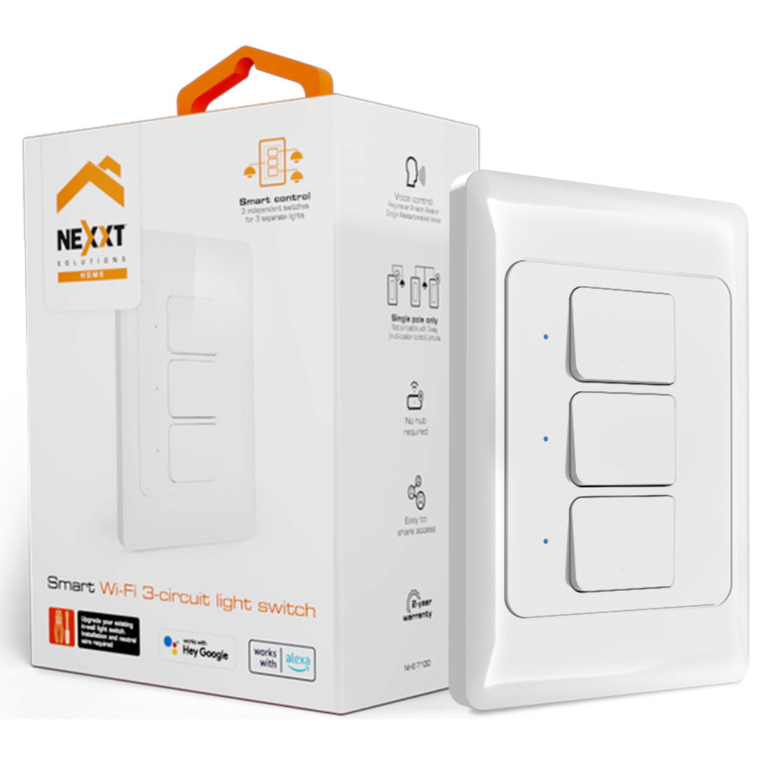 Interruptor 3 Circuitos Inteligente Wi-Fi Nexxt - Imagen 5