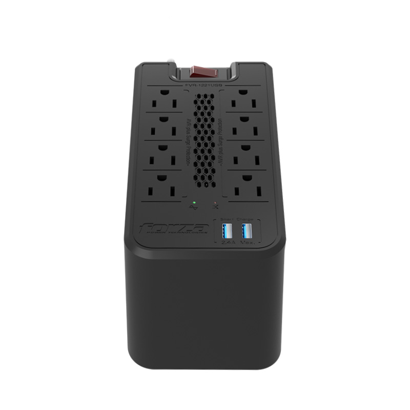 Regulador de voltaje 1200VA/600W FVR-1221USB Forza - Imagen 3