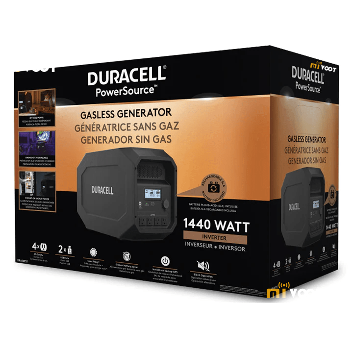 Estación de energía Solar portátil Duracell PowerSource 1440W - Imagen 6