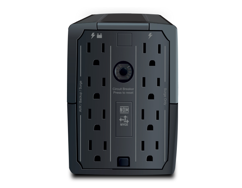 UPS 1000VA 500W ATP 8 Tomas R-UPR1008 CDP - Imagen 3