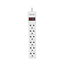 Regleta 2200W 6 Tomas 120V/240V Blanco Forza