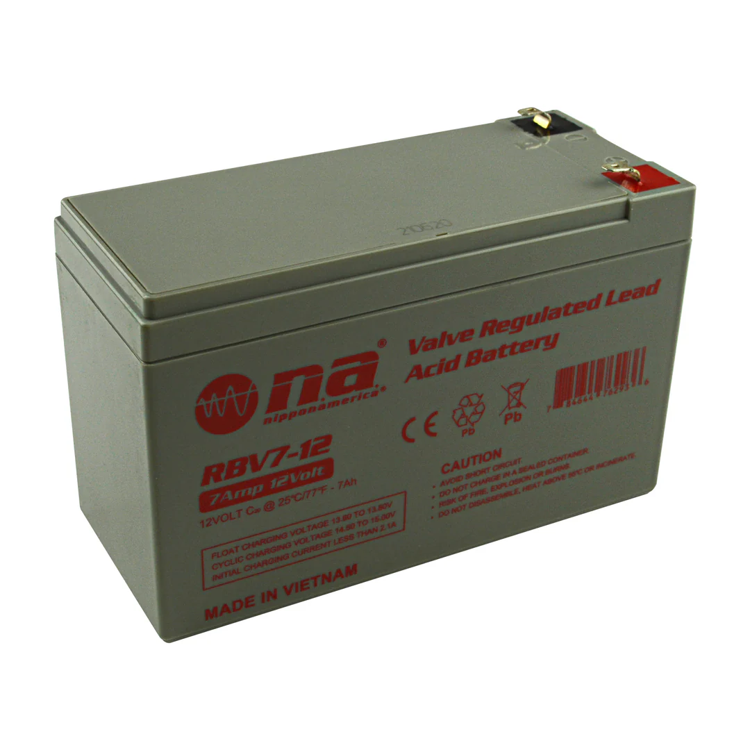 Batería Recargable ácido Plomo 7A 12V RBV7-12 Nippon A - Imagen 4
