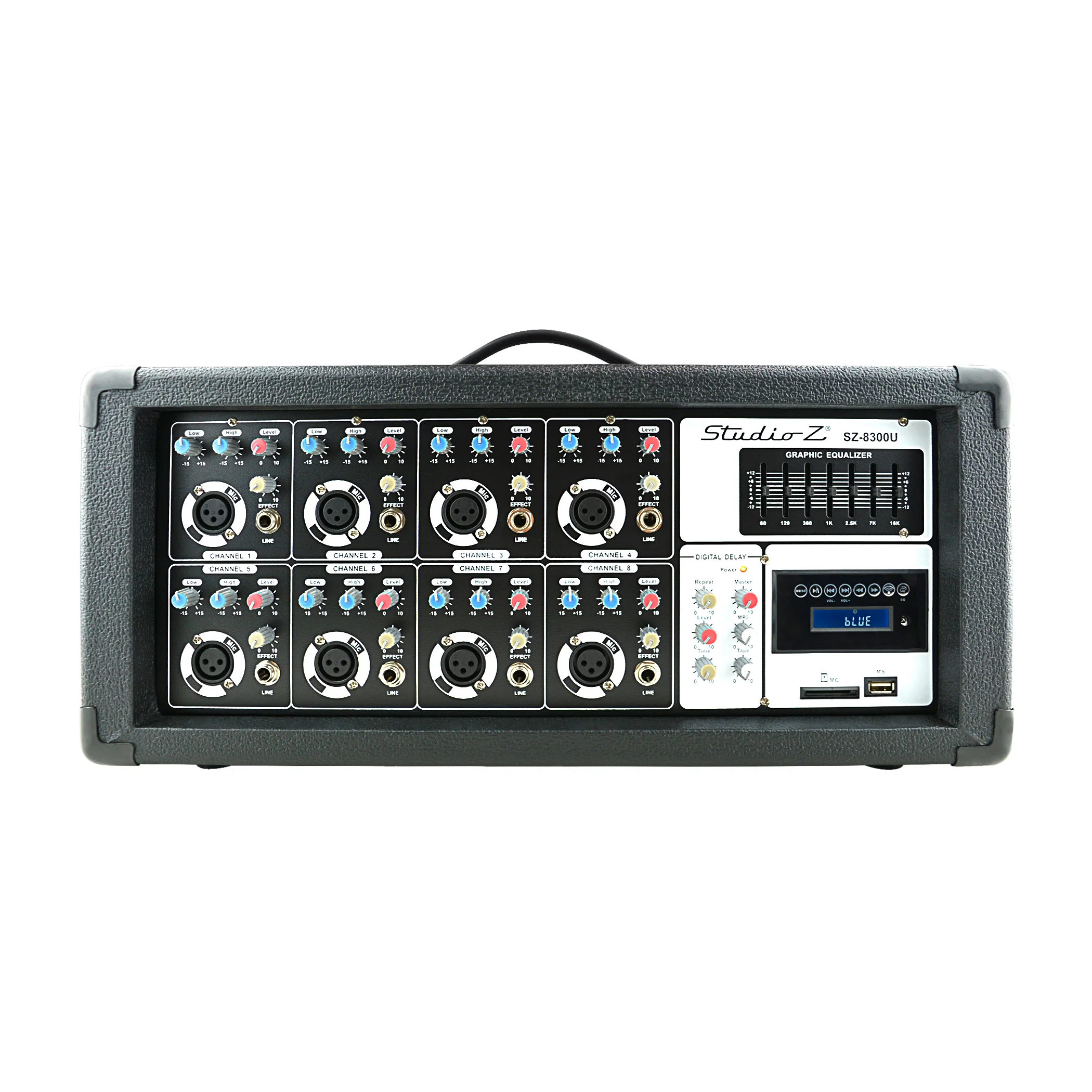 Mezclador Amplificador 8 Chn 1000W BT MP3 USB STZ - Imagen 3