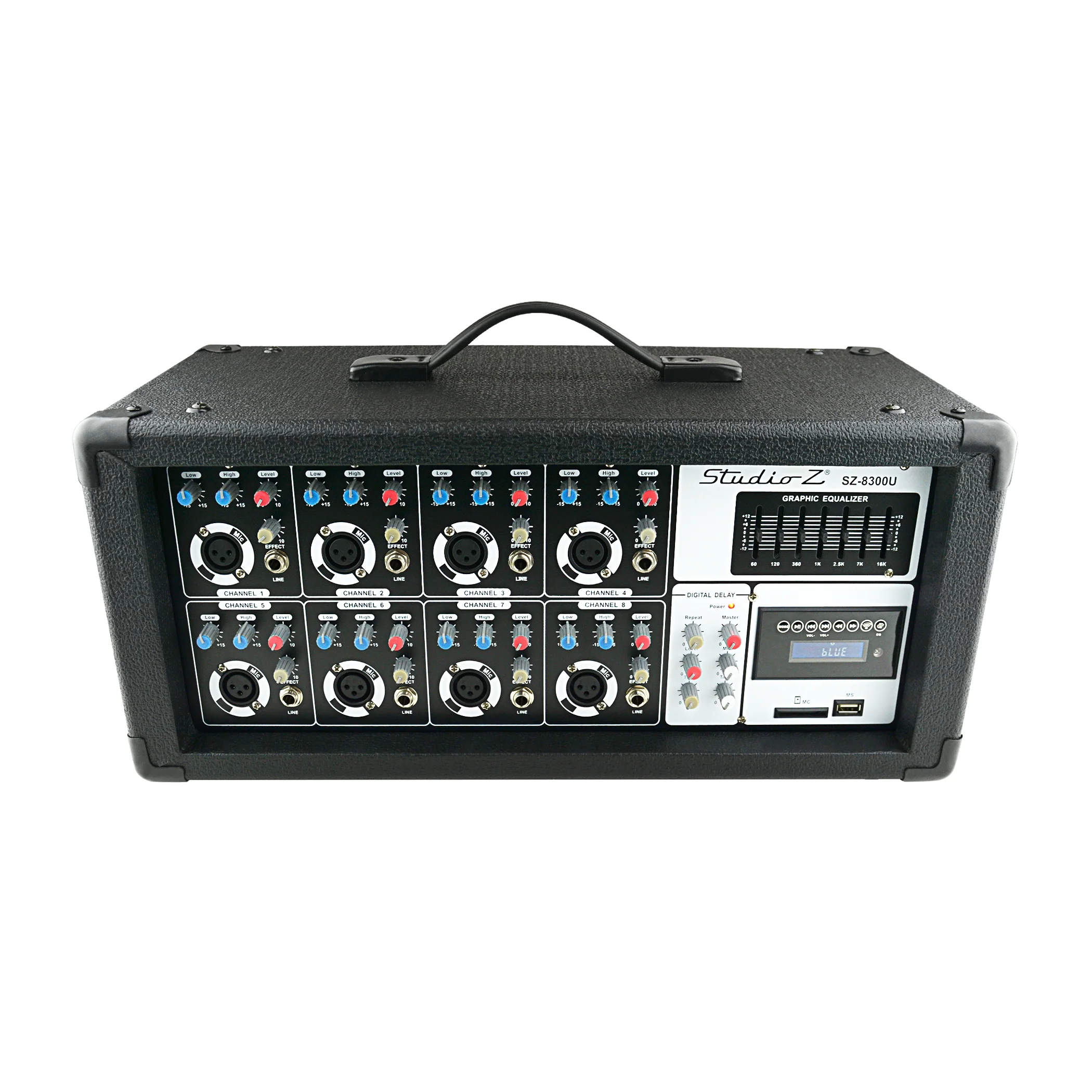 Mezclador Amplificador 8 Chn 1000W BT MP3 USB STZ