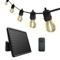 Guirnalda de 15 Luces LED Solares con panel Sunforce