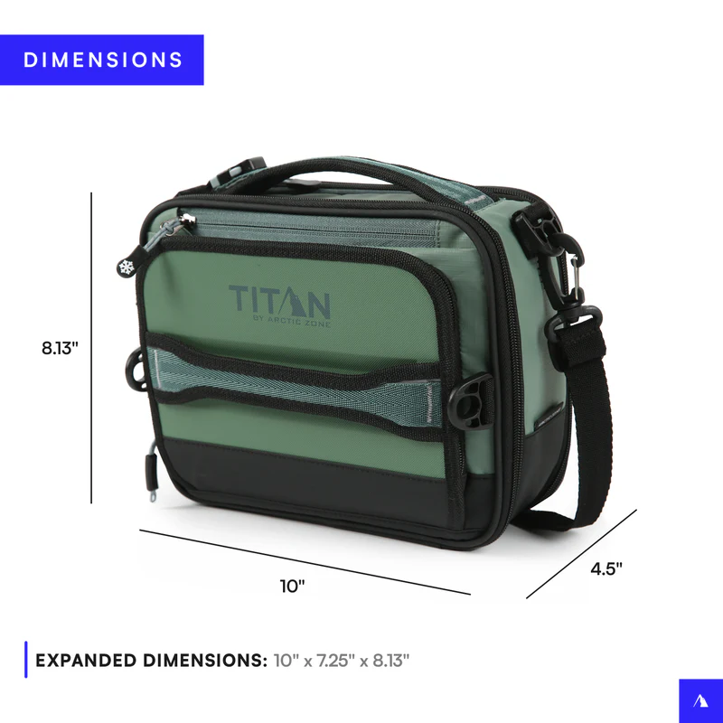 Lonchera con Aislamiento Térmico Expandible Verde Titan - Imagen 4