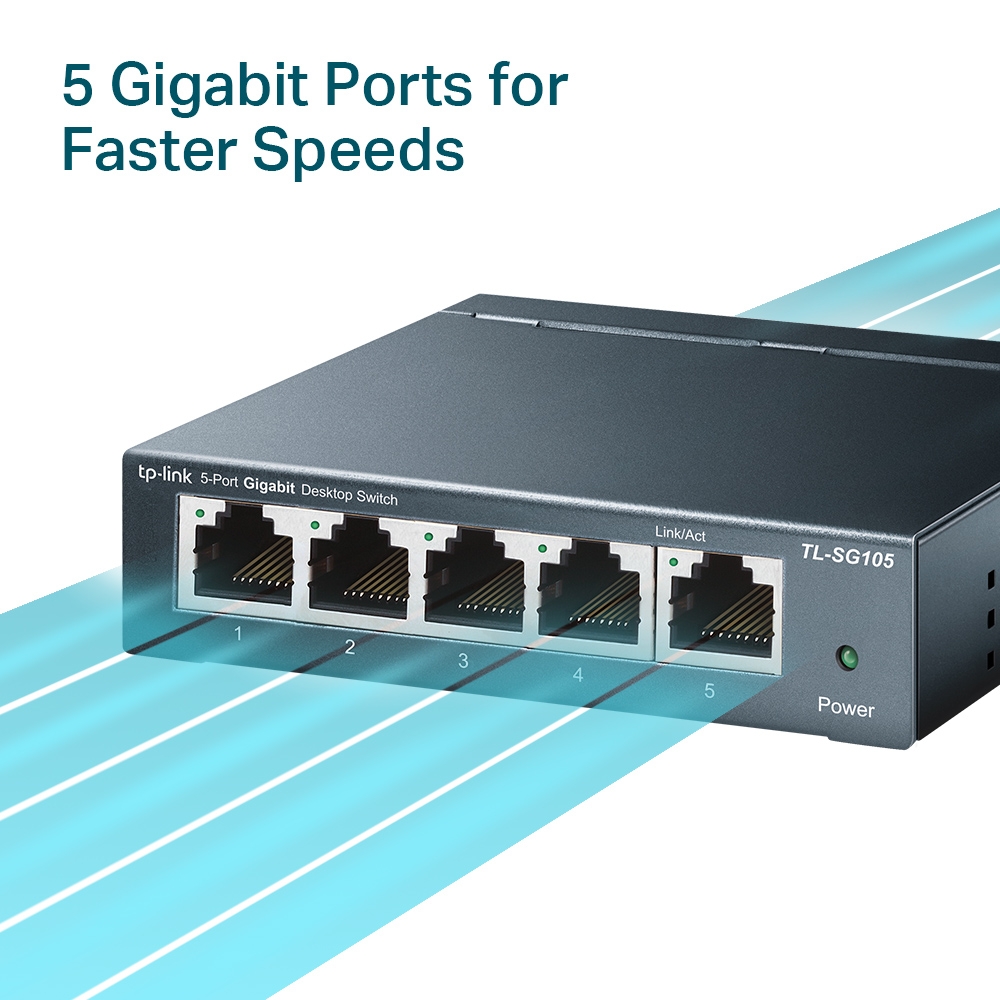 Switch con 5 puertos 10/100/1000 Mbps TL-SG105 TP-Link - Imagen 6