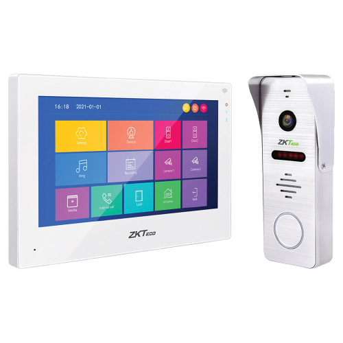 Timbre Video Portero Wi-Fi Kit ZKTeco