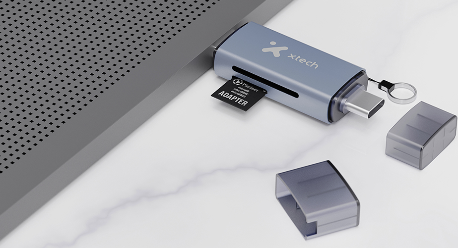 Lector USB de Tarjetas OTG 2 en 1 USB-C y USB 3.0 Xtech - Imagen 3