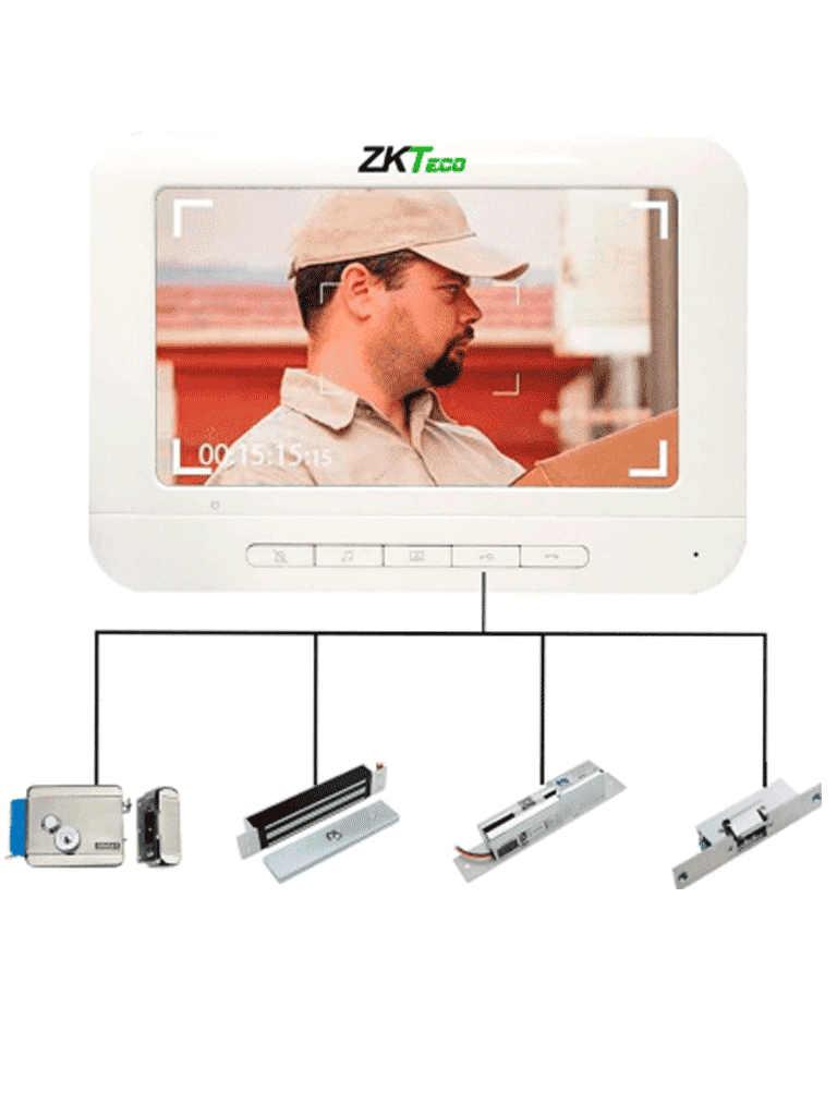 Monitor para Videportero a Color de 4.3" LCD ZKTeco - Imagen 2