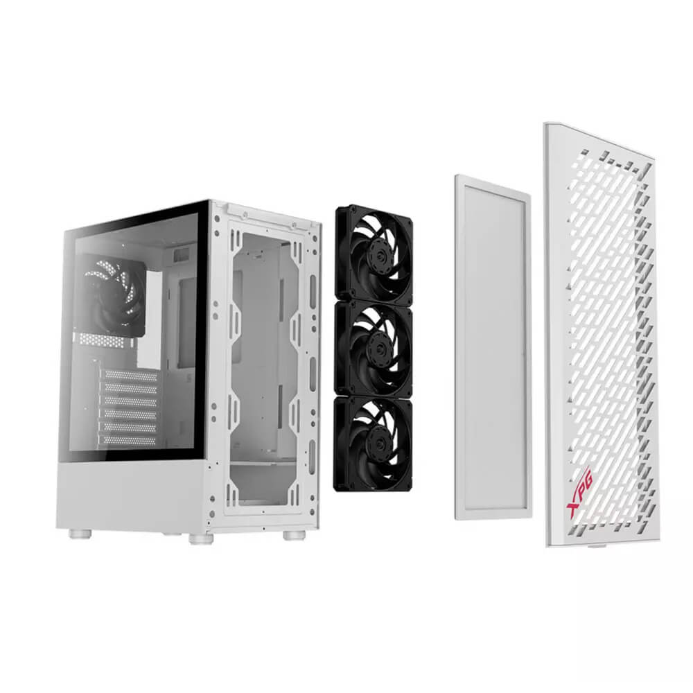 Case Media Torre ATX con Ventana y Vidrio Blanco Valor Air Adata XPG - Imagen 5