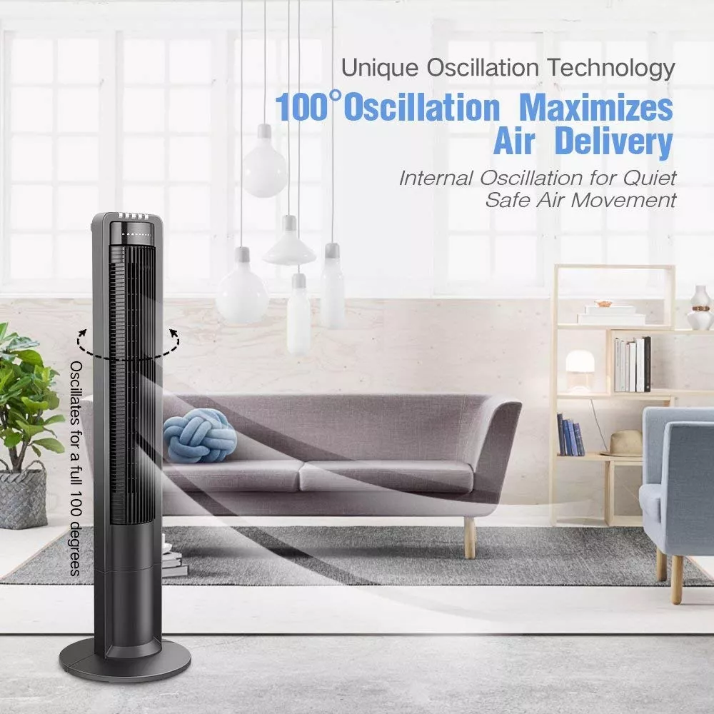Ventilador de Torre 43" Oscilante AirVention - Imagen 3