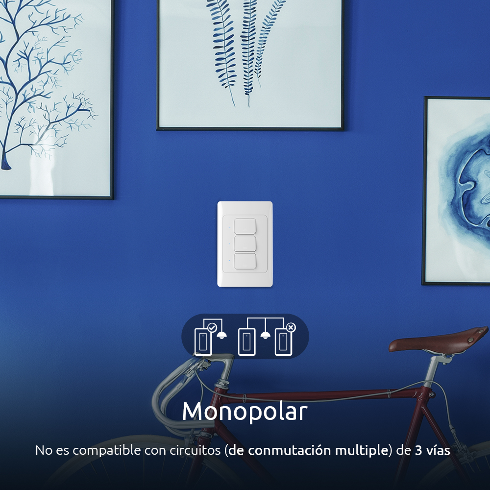 Interruptor 3 Circuitos Inteligente Wi-Fi Nexxt - Imagen 3