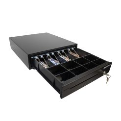 Caja de Efectivo Cash Drawer 4 Billetes y 8 Monedas VektorTech