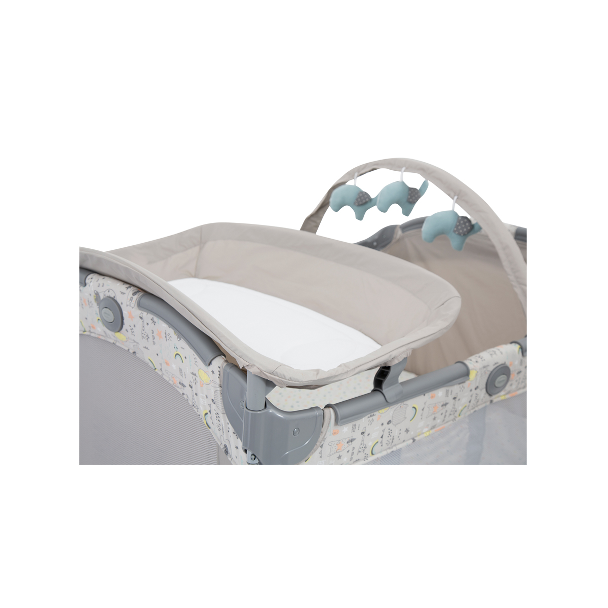 Corral Cuna con Moises y Cambiador Pack N Play Beige Graco - Imagen 6