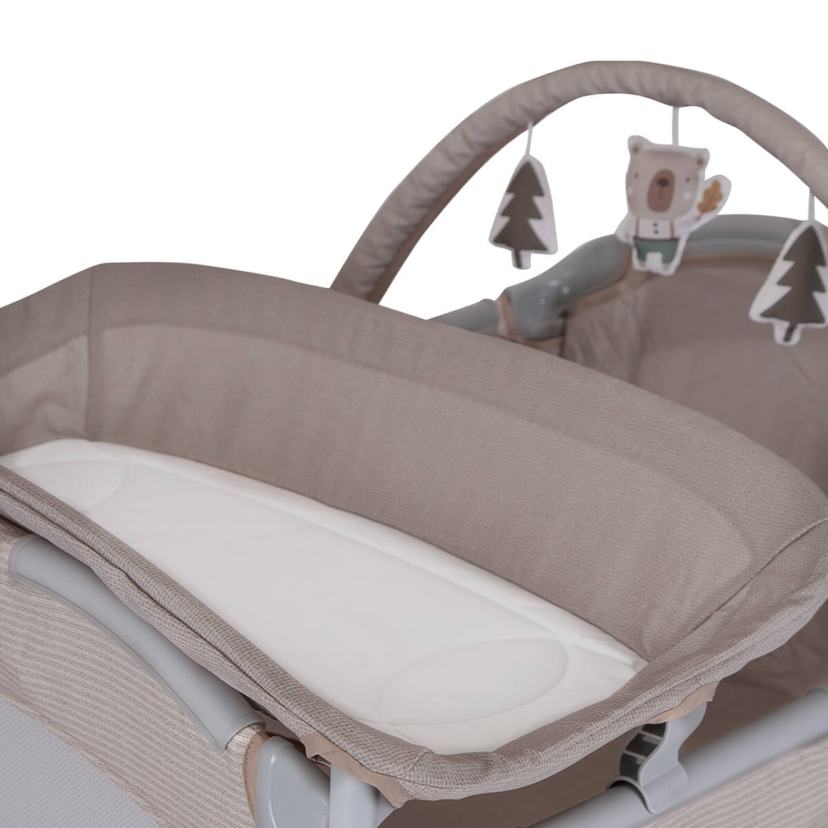 Corral Cuna con Moises y Cambiador Pack N Play Beige Graco - Imagen 7