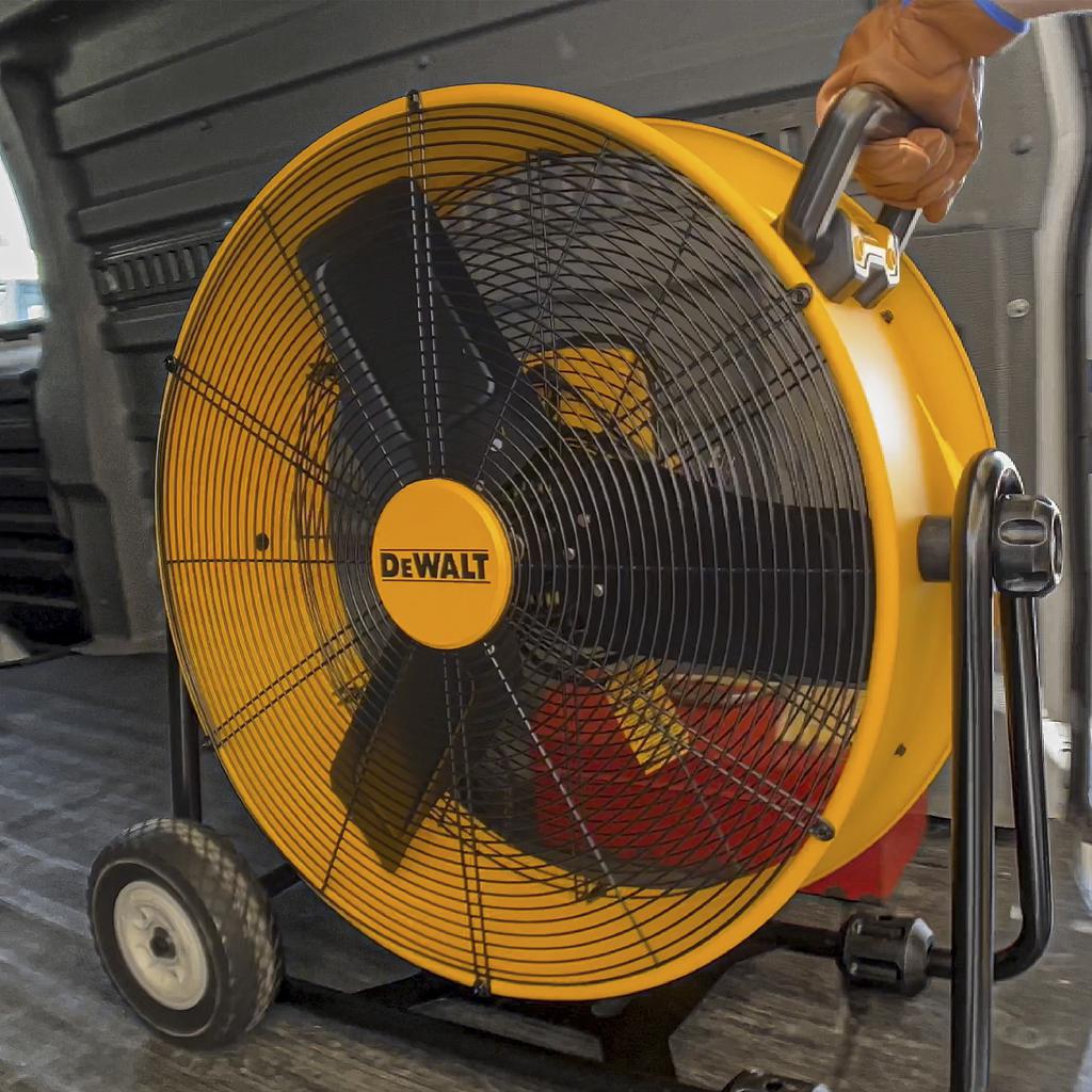 Ventilador de Tambor Industrial 24" de Piso Portátil Alta Velocidad Dewalt - Imagen 7