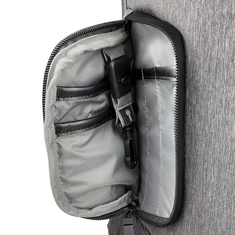 Mochila Para Laptop 15.6'' Puerto USB Para Carga Gris Klip Xtreme - Imagen 8