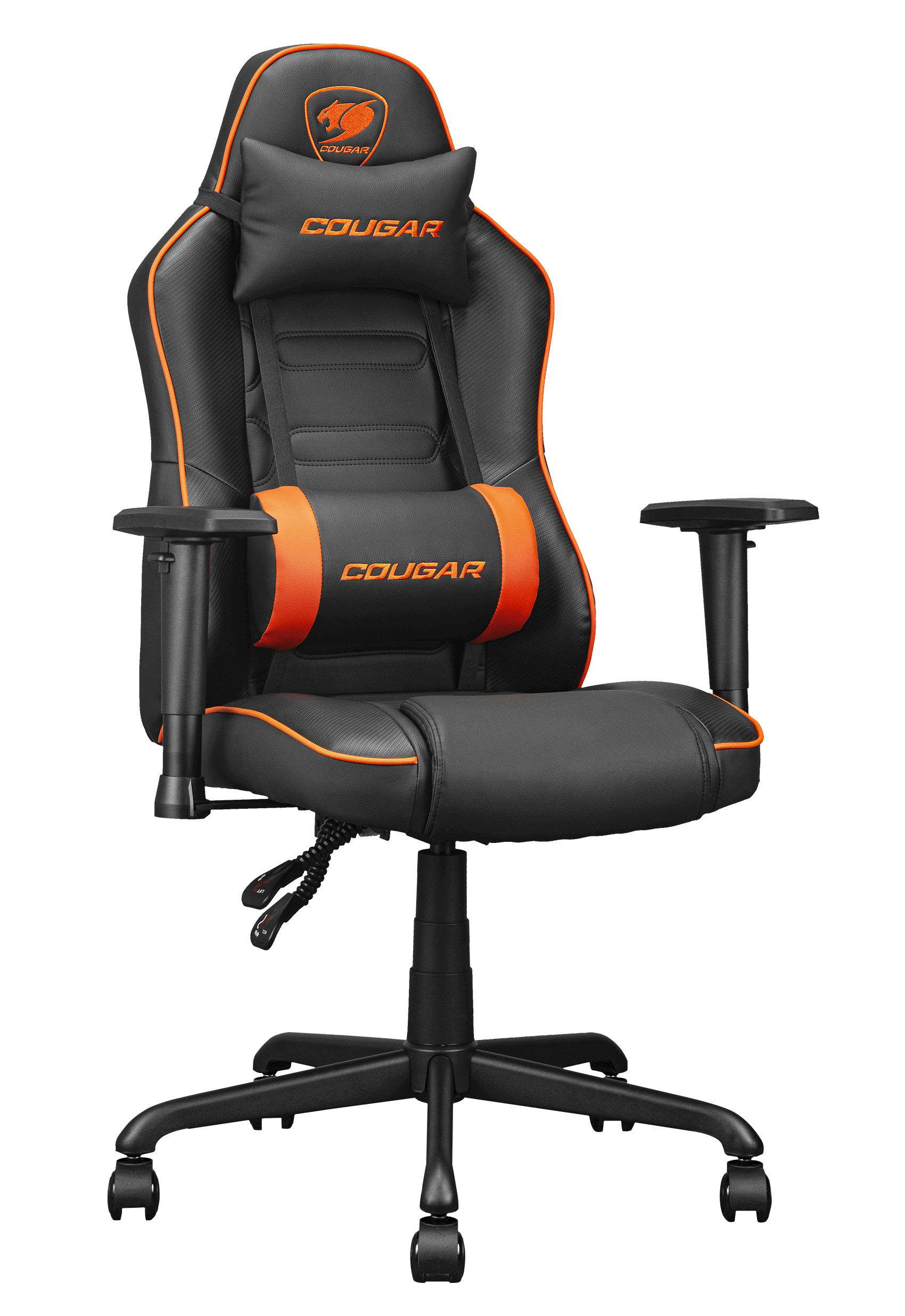 Silla Gaming Fusion S Negro Naranja Cougar - Imagen 3