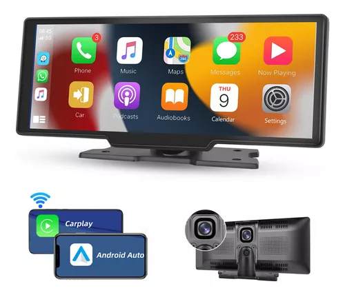 Pantalla Táctil de Carro 10" Dash Cam Carplay Android Auto BT WIFI FM mivoot - Imagen 2