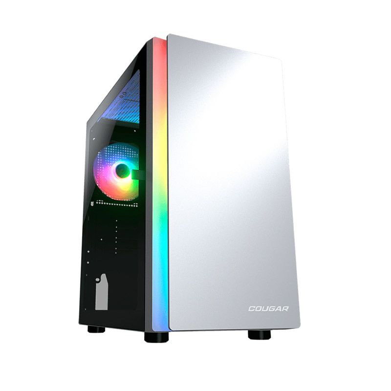 Case Gaming Media Torre Micro ATX Vidrio Templado Blanco Purity RGB Cougar
