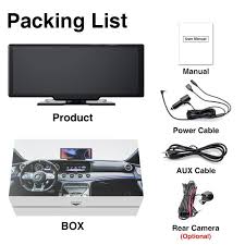 Pantalla Táctil de Carro 10" Dash Cam Carplay Android Auto BT WIFI FM mivoot - Imagen 7