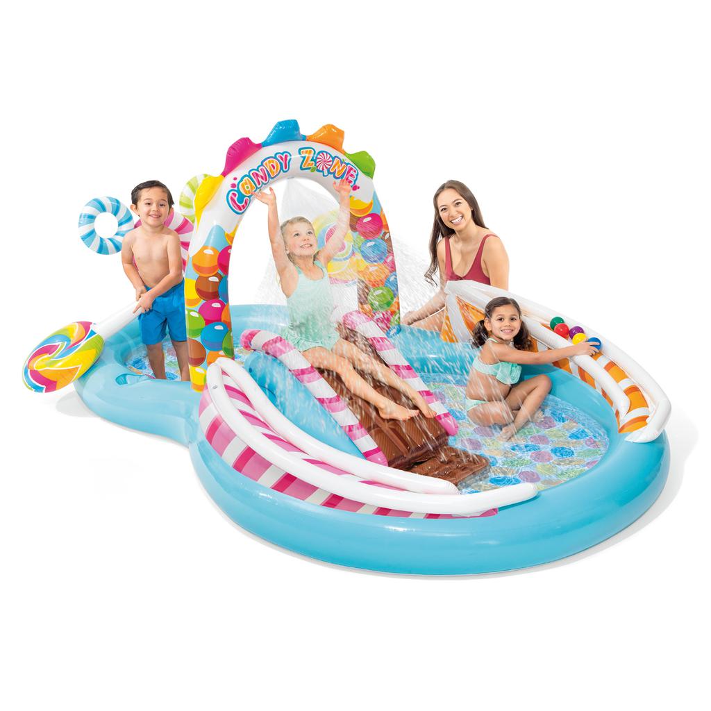 Piscina Inflable Infantil con Tobogán y Rociador de Agua Intex - Imagen 3